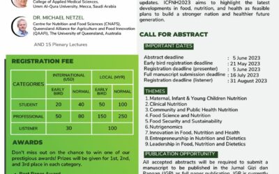 1ST INTERNATIONAL CONFERENCE ON FOOD, NUTRITION AND HEALTH 2023 (ICFNH 2023)